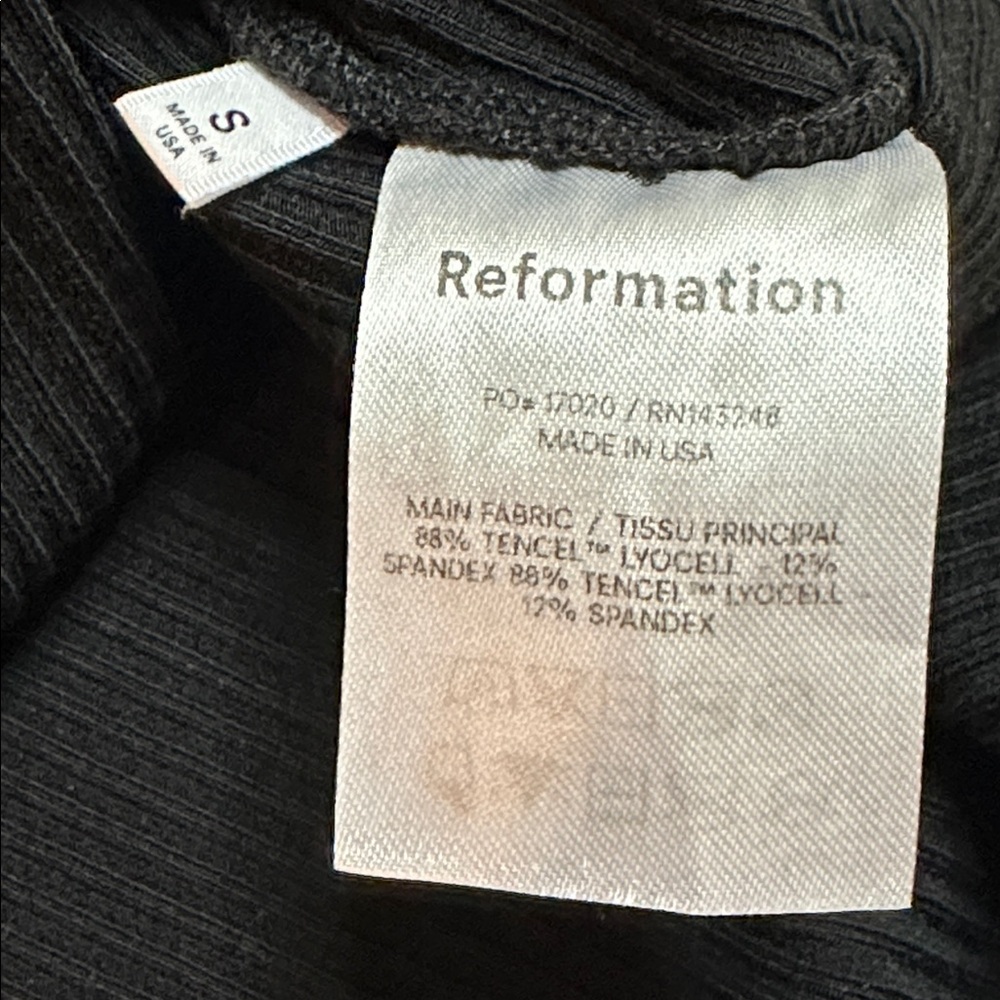 Reformation Black Midi A-Line Skirt Size Small - Picture 2 of 8